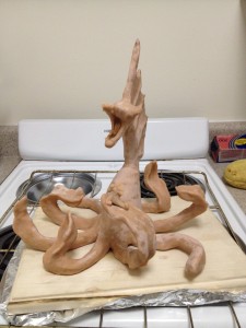 Octo-Dragon Sculpey 03