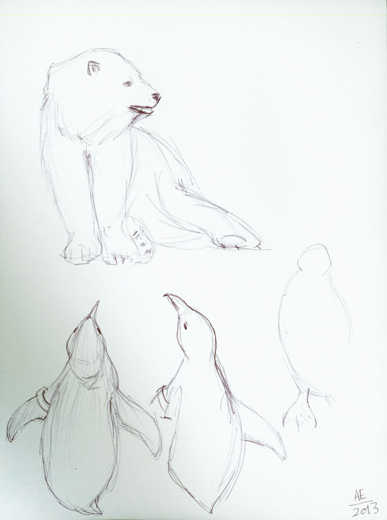 Polar Bear and Penguin Pals